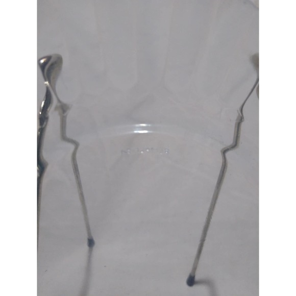 Set of 4 Ice blue forte crisa ribbed bread and butter plates (7" diameter) - Picture 4 of 6